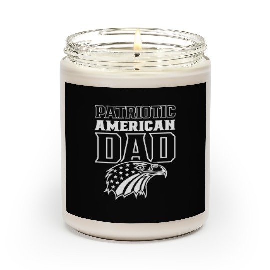 Patriotic American Dad Patriot US USA Scented Candles