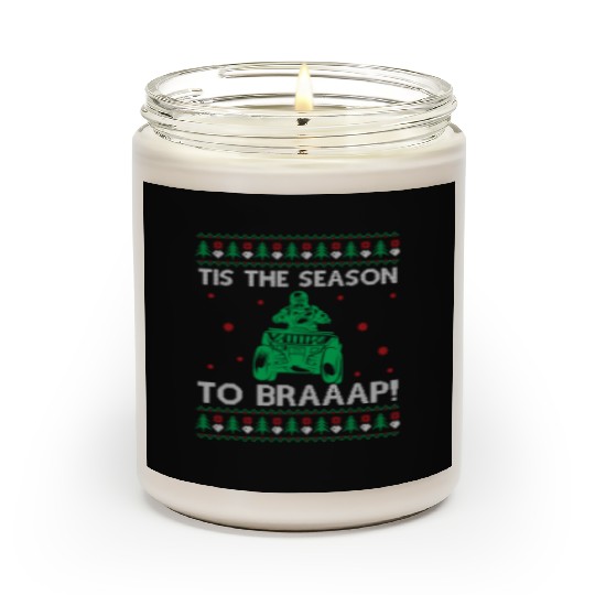 Quad Ugly Christmas Saying Quote Tis The Season To Scented Candles