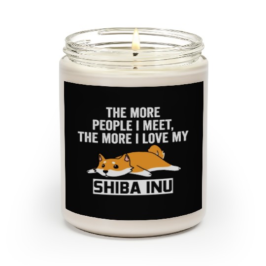 The More I Love My Shiba Inu Scented Candles