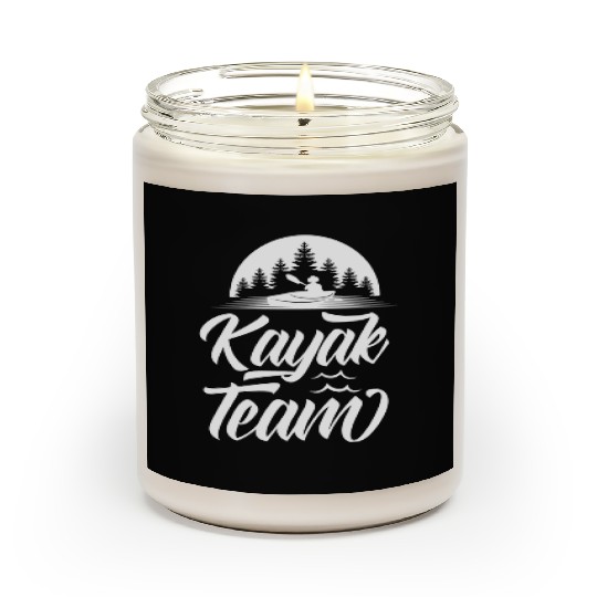 Kayak Team Lover Kayaking Hobby Kayakist Scented Candles