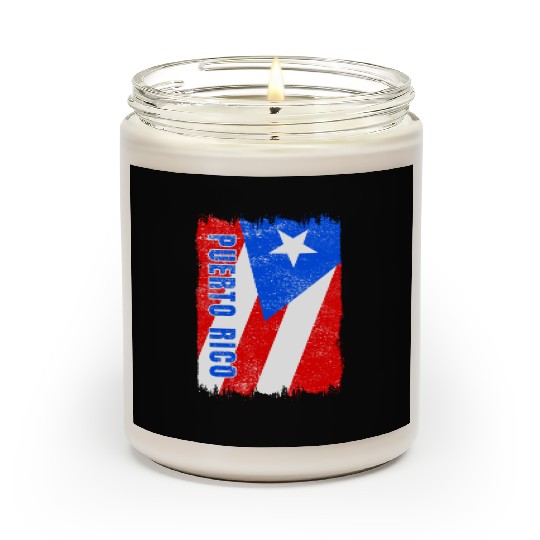 Puerto Rico flag Scented Candles