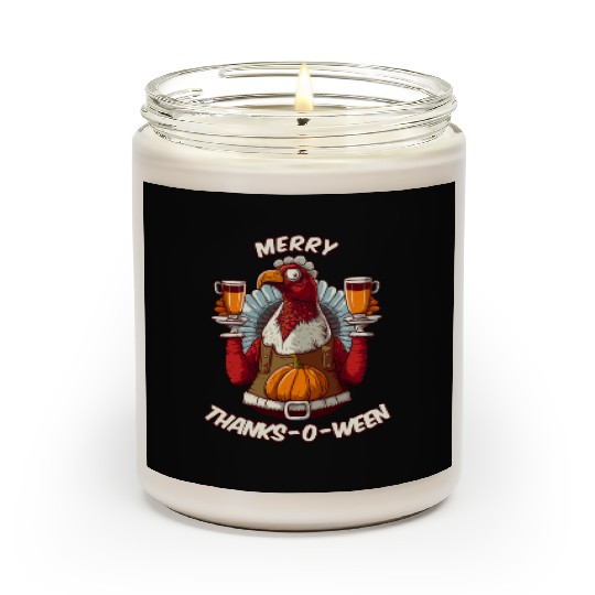 Funny Thanksgiving Halloween Christmas Turkey Scented Candles