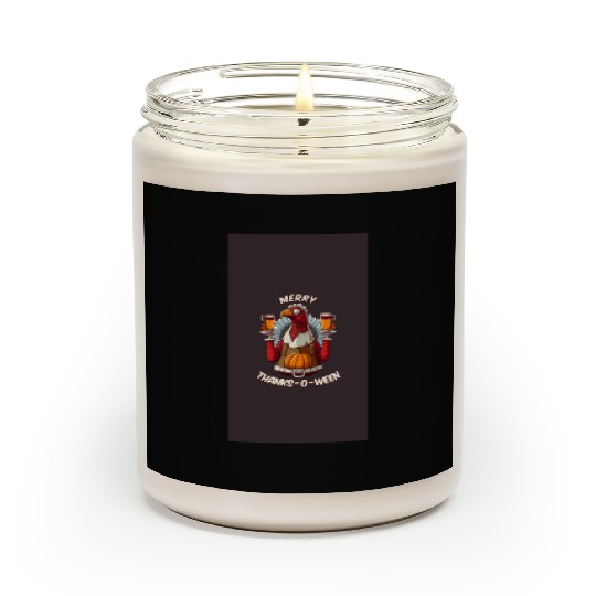 Funny Thanksgiving Halloween Christmas Turkey Scented Candles