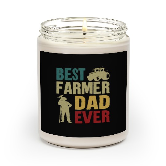 Farming Farmer Dad Father Vintage Scented Candles