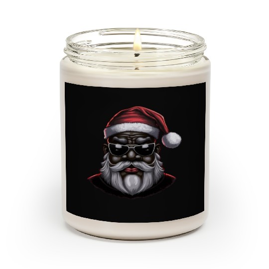 Black Santa, African American Santa Claus Scented Candles
