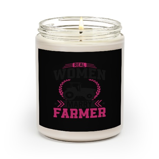 Farming Farmer Husband Wife Scented Candles