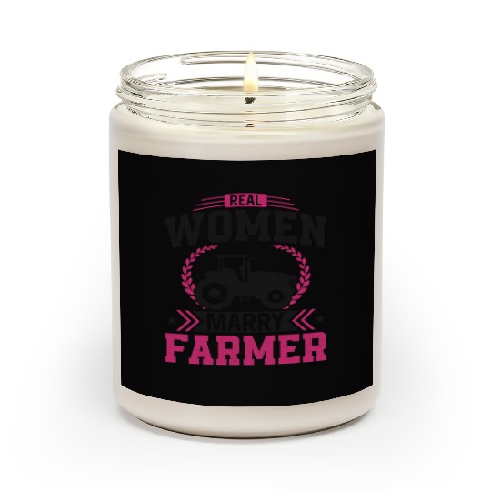 Farming Farmer Husband Wife Scented Candles