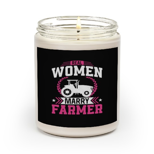 Farming Farmer Husband Wife Scented Candles