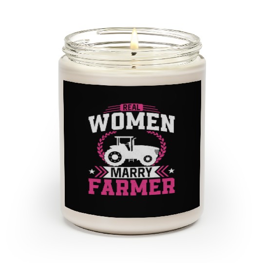 Farming Farmer Husband Wife Scented Candles