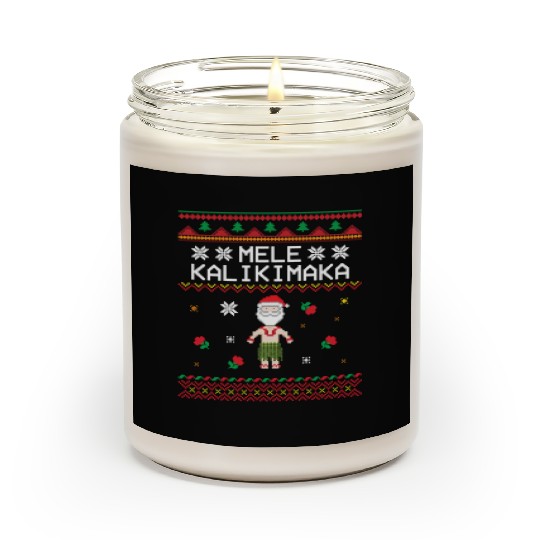x27 Mele Kalikimaka x27 Great Christmas Pattern Scented Candles