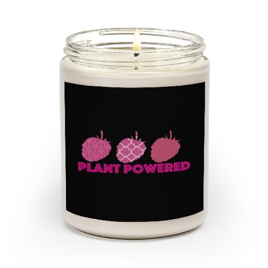 x27 Plant Powered x27 Vegan raspberry Scented Candles
