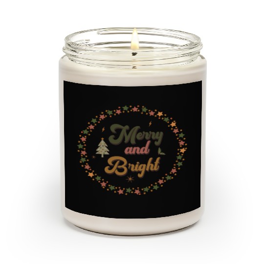 Merry And Bright Groovy Christmas Scented Candles