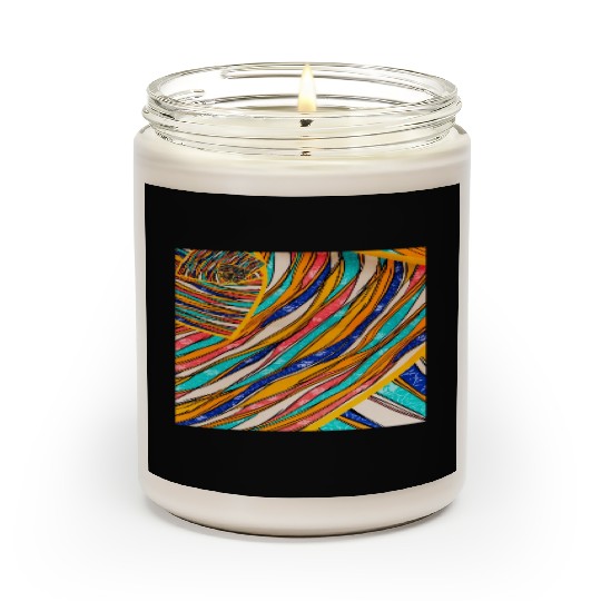 Neon Rainbow Retro 2023 NewYear Vintage Stronger Scented Candles