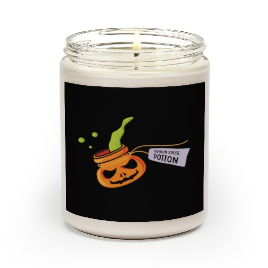 Pumpkin Spice Potion Coffee Enthusiast Halloween Scented Candles