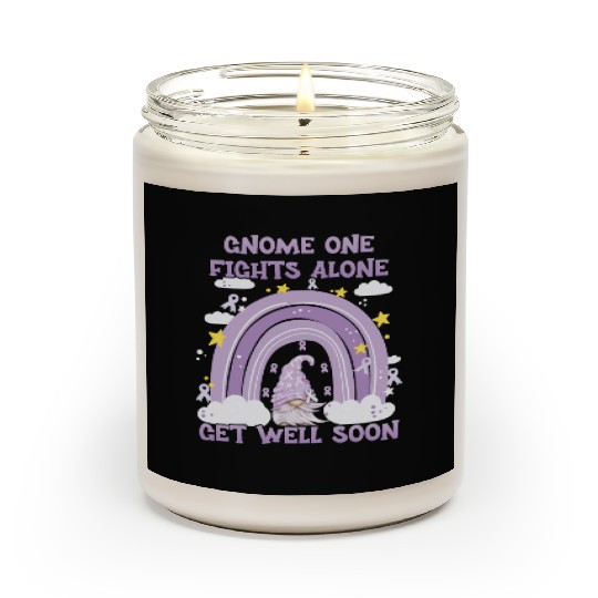 Gnome One Fights Alone Lavender | Fight The Cancer Scented Candles