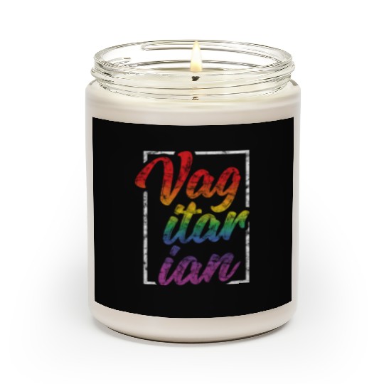 LGBT Gay Pride Lesbian Vagitarian Vegetarian Scented Candles