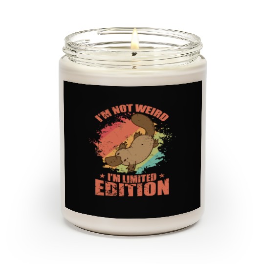 I'm not Weird I'm Limited Edition Platypus Scented Candles