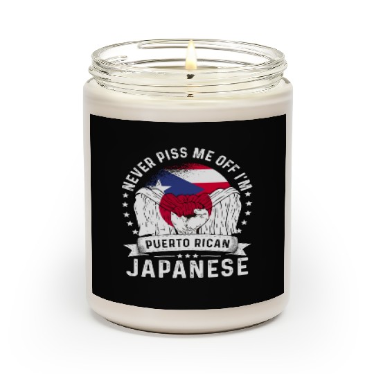 Puerto Rico Flag Japan Grown Funny Humor Scented Candles
