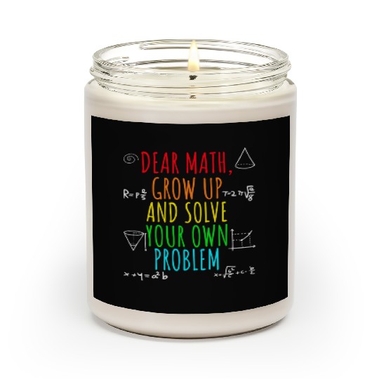 Math Teacher Life 100 Days Of School Scented Candles