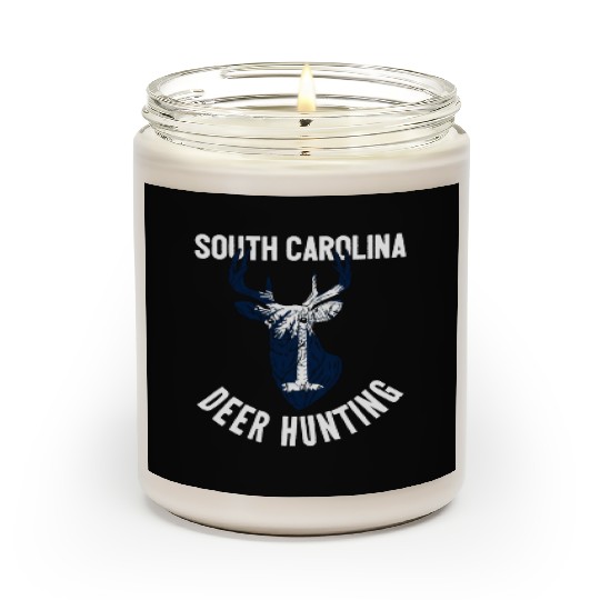 South Carolina Deer Hunting Buck Stag Hunter Scented Candles