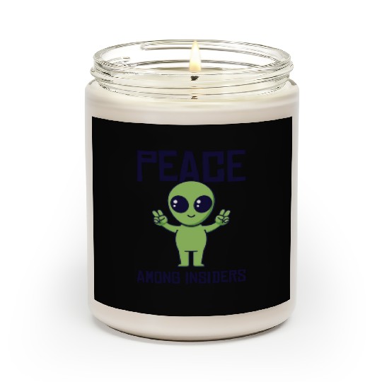 Area 51 Peace Alien Head Martian Space Outsider Scented Candles