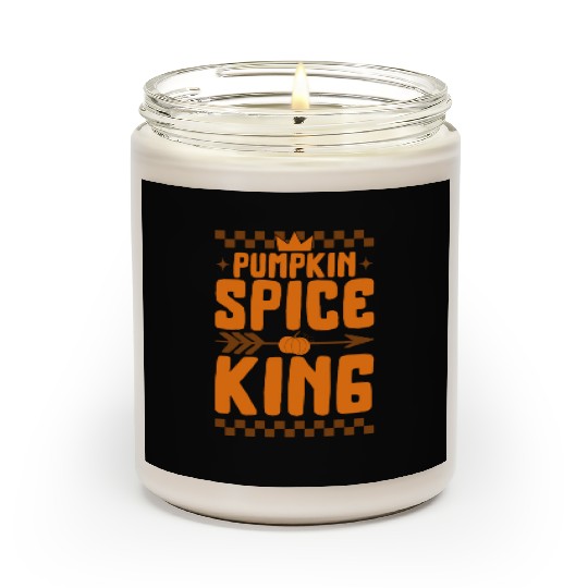 Halloween Thanksgiving Scented Candles, Pumpkin Spice King