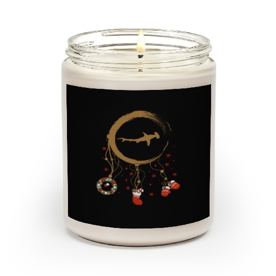 Winter dreamcatcher Christmas Hammerhead Shark Scented Candles