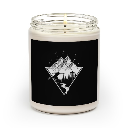 Disc Golf - Disc Golfing Player Ultimate Frisbee Scented Candles
