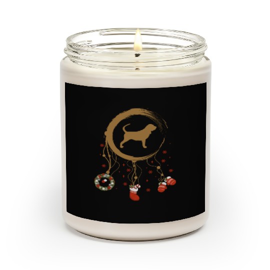 dog dreamcatcher Christmas Bloodhound Scented Candles