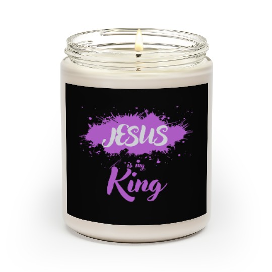 JESUS is my King Scented Candles