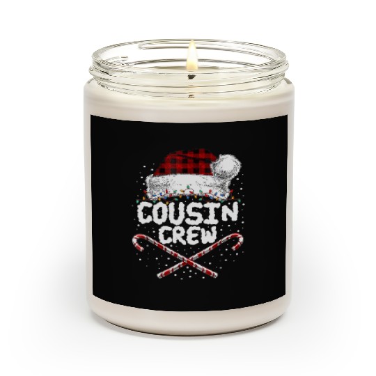 Cousin Crew Buffalo Red Plaid Christmas Pajamas Scented Candles