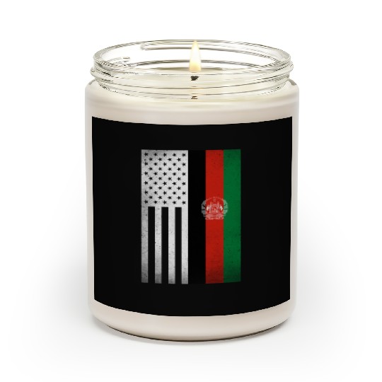 Afghanistan Design for proud Afghan Americans Scented Candles