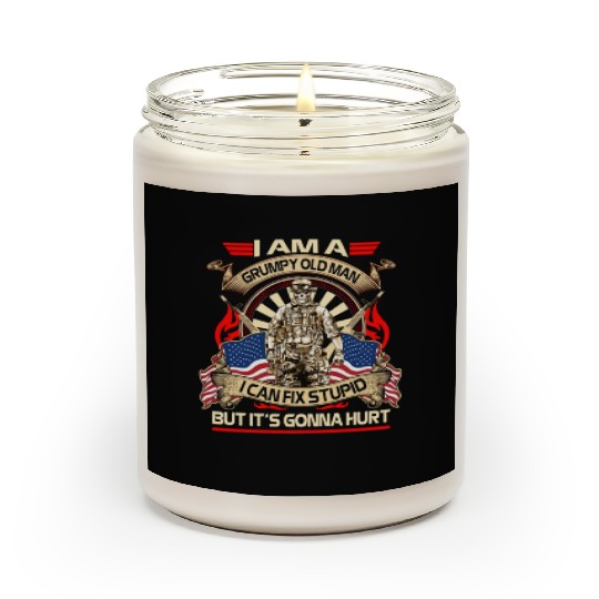 Afghanistan veteran Grumpy old man Scented Candles