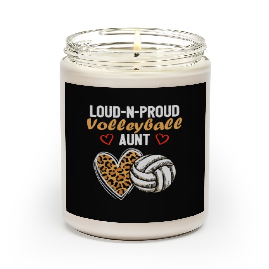 Loud-N-Proud Volleyball Aunt Birthday Party Family Scented Candles