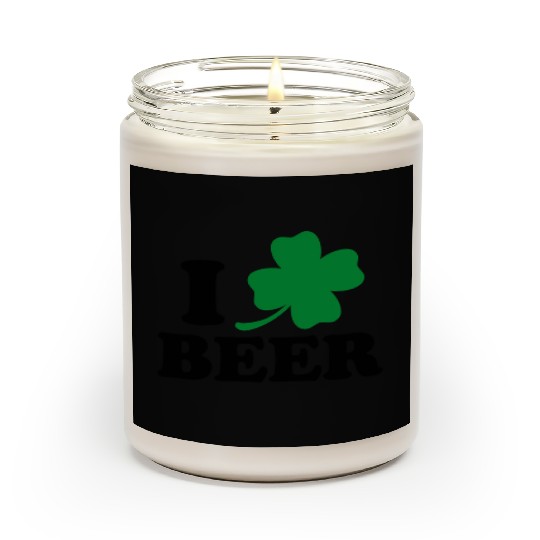 I Love Beer St Patricks Day Scented Candles