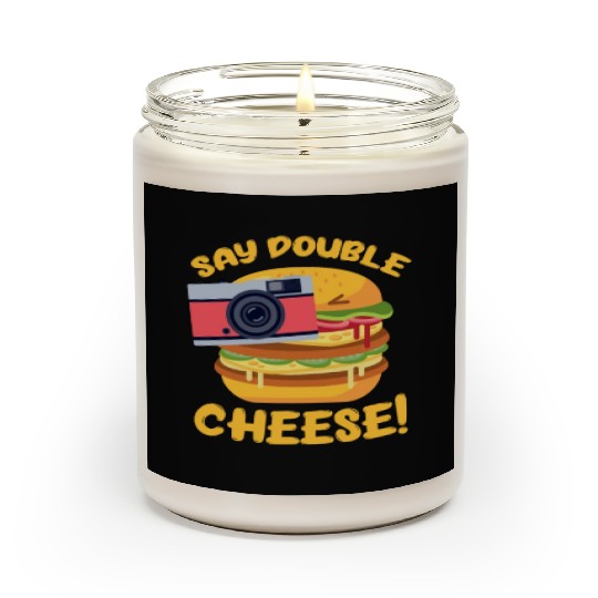 Say Double Cheese Burger Scented Candles