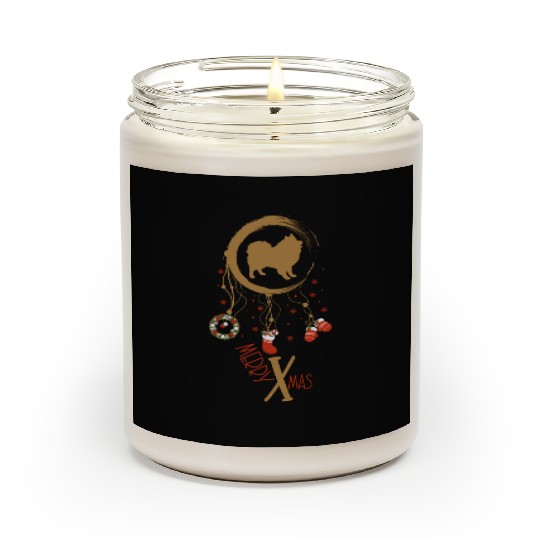 dog dreamcatcher Christmas German Spitz Scented Candles