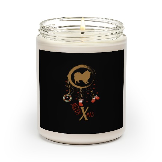 dog dreamcatcher Christmas German Spitz Scented Candles