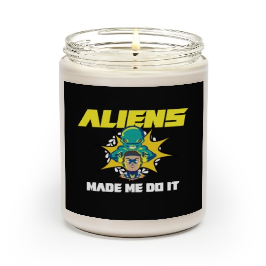 Alien Extraterrestrial Area 51 UFO Space Geek Gift Scented Candles