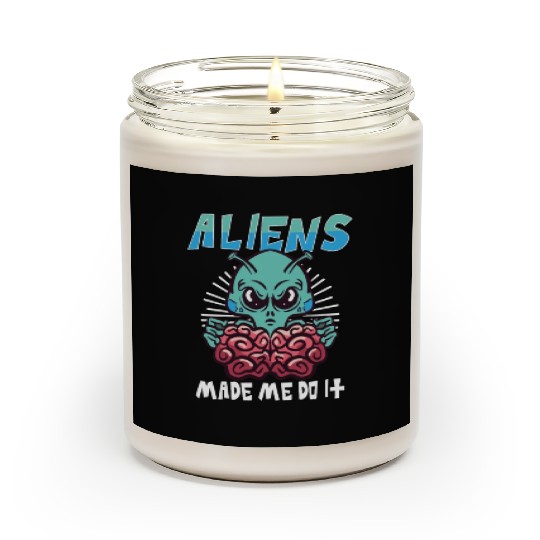 Alien Extraterrestrial Area 51 UFO Space Geek Gift Scented Candles