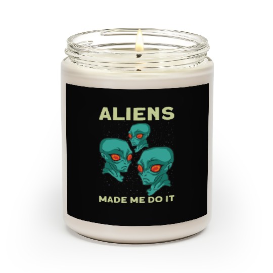 Alien Extraterrestrial Area 51 UFO Space Geek Gift Scented Candles