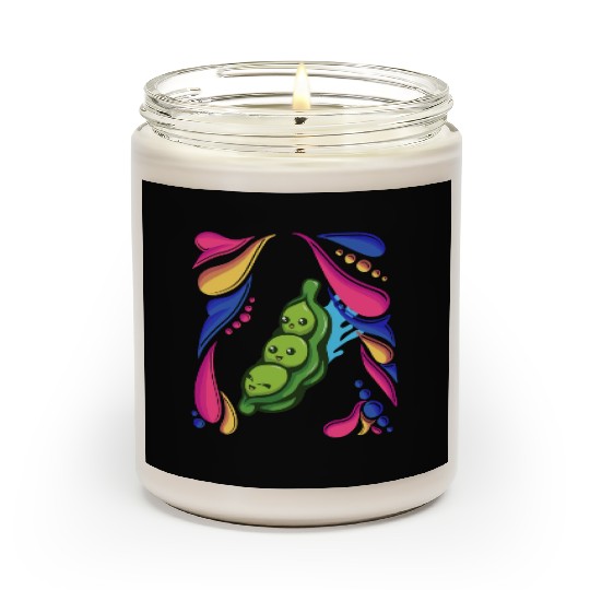 Pea Vegetable Vegan colorful Scented Candles