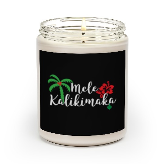 Mele Kalikimaka Hawaiian Merry Christmas Scented Candles