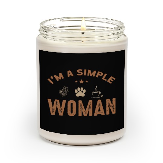 Simple Coffee Woman Lovers Caffeine Drinkers Gifts Scented Candles