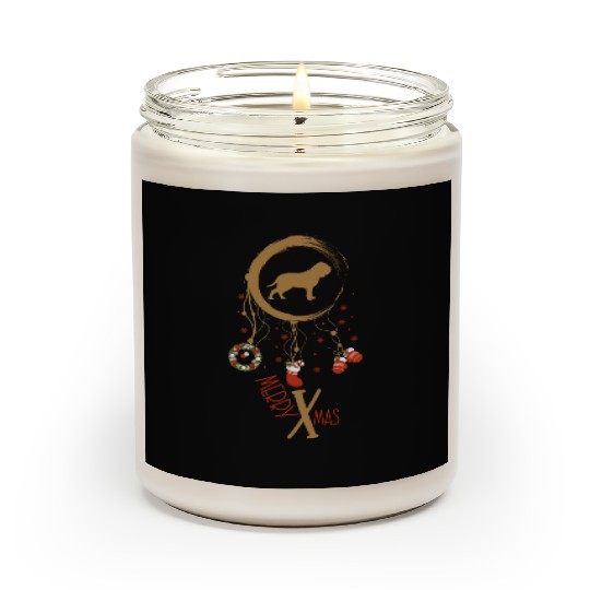dog dreamcatcher Christmas Neapolitan Mastiff Scented Candles