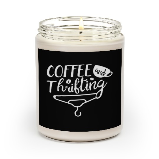 Coffee And Thrifting Thrifter Thrift Shop Caffeine Scented Candles