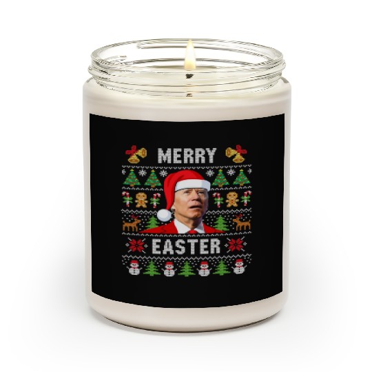 Funny Joe Biden Happy Easter Ugly Christmas Scented Candles