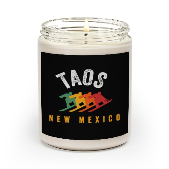 Vintage Taos Nm Us New Mexico Ski Snowboard Mounta Scented Candles
