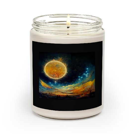 Full moon and Sun Scented Candles