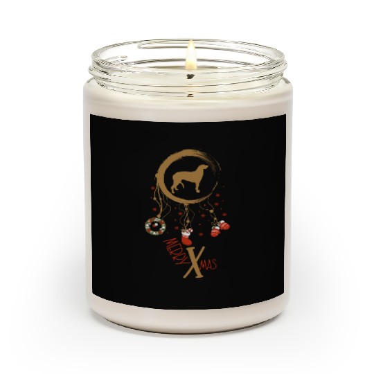 dog dreamcatcher Christmas Scottish Deerhound Scented Candles